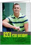 Rock your Birthday with Your Custom Photo card