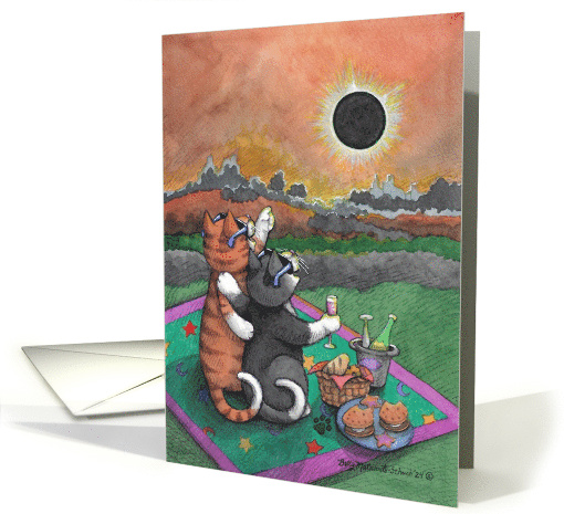 Eclipse Cats Viewing Invitation card (1831110)