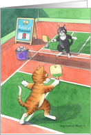 Pickleball Cats Invitation (Bud & Tony) card