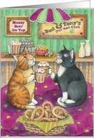 Beer Drinking Cats Invitation (Bud & Tony) card