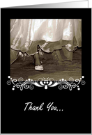 Thank You Bridesmaid, Bride, Wedding Dress card