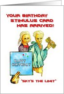 Happy Stimulus Birthday Employee card