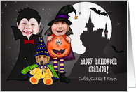 for Grandpa Kids Halloween Costume 3 Photo Custom card