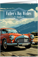 for Husband on Father’s Day Classic Car in Retro Styling card
