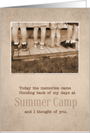 Thinking of You Away at Summer Camp Vintage card