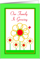 Adoption, Our Family is Growing, Marigold Garden card