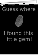 Fingerprint Evidence card