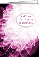 Bridesmaid, Invitation, Wedding Party, Fancy Folds card