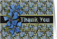 Birthday Gift Thank You Forget-me-nots card