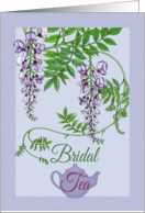 Bridal Tea Party Invitation Teapot and Flowers card