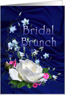 White Rose, Bridal Brunch Invitation card