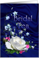 White Rose, Bridal Tea Invitations card