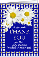Bridal Shower Gift Thank You Daisies card