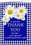 Wedding Shower Gift Thank You Daisies card