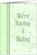 Green We’re Expecting Card