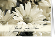 White Flowers Thank You Mother of the Bride Card
