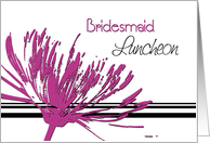 Pink Flower Bridal Luncheon Invitation Card