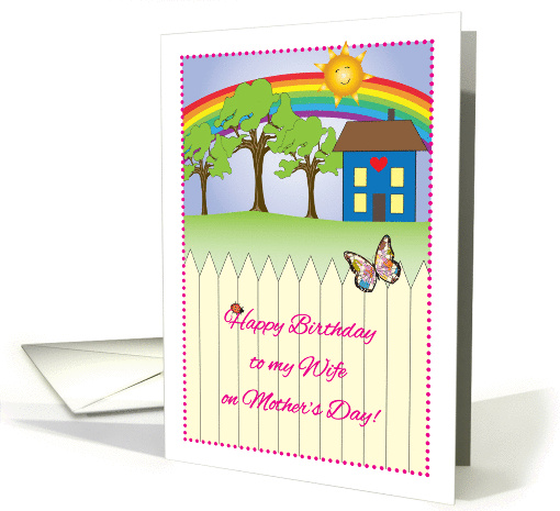 Happy Birthday on Mother's Day to Wife card (1065441)