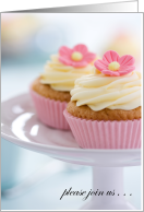 Bridal Shower Invitation, cupcakes card