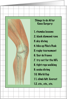 Get Well / Knee Surgery card