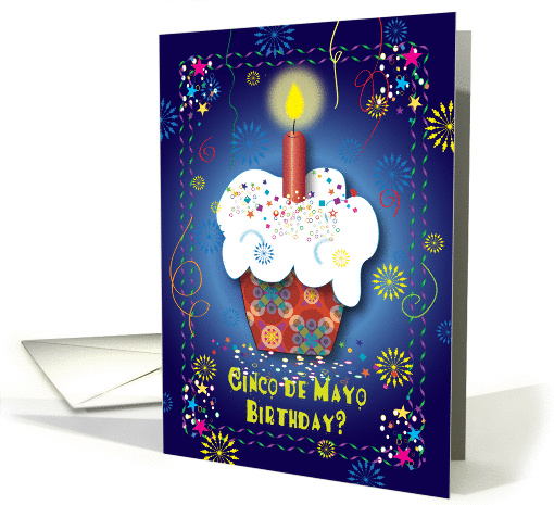 Cinco De Mayo / Birthday, cupcake card (793019)