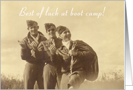 Three Servicemen, Boot Camp card