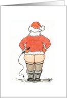 Gay Greetings Kinky Santa Christmas card