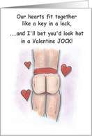 Valentine’s Day jock strap card