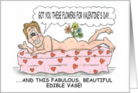 Valentine’S Day Gay Edible Vase card