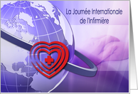 La Journée internationale de l’infirmière. French Card