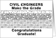 Funny Civil Engineering Graduation card