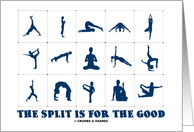 The Split Is For The Good (12 Yoga Positions Divorce) card