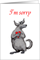I’m sorry, dog and heart. card