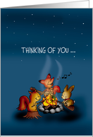 Summer Camp - Thinking of you - Firecamp Friends card