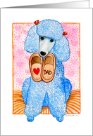 Father’s Day Standard Poodle Dog Love Dad card
