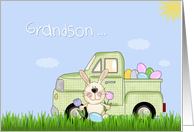 Grandson, Easter Truck card