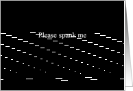 Simply Black - Please spank me card