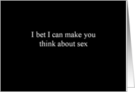 Simply Black - I bet I can make you think about sex card