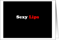 Sexy Lips - Simply Black card
