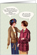 Divorce Encouragement Vintage Women Talking Funny card