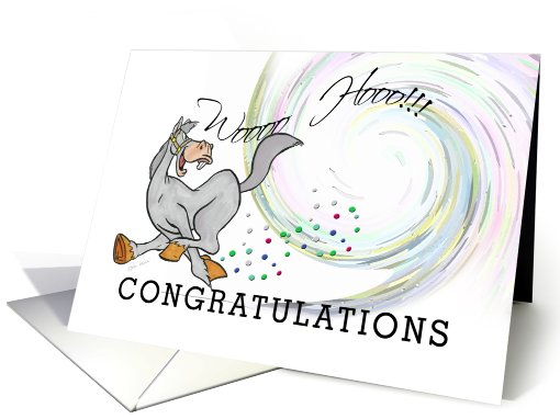 Silly Horse, Congratulations!! card (789320)