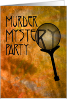 Magnifying Glass Murder Mystery Themed Party Invitation card