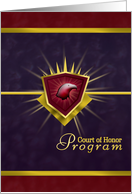 Eagle Head Court of Honor Ceremony Program card