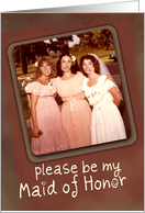 Be My Maid of Honor, Funny Faces Invitation card