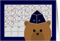 Calendar Counting Down the Days! - To Air Force/Garrison Cap Officer card