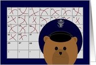 Calendar Counting Down the Days! - To Air Force Officer/Male card