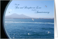 Anniversary for Son and Daughter-in-Law - Ocean View through Porthole card