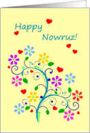 Happy Nowruz With Spring Flowers and Love, From Our Home to Yours card