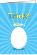 Thanks, You’re a Good Egg with Halo, Humorous Card