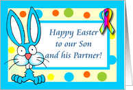 Happy Easter - To Our Son & his Partner card